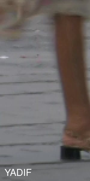 Closeup of woman's leg