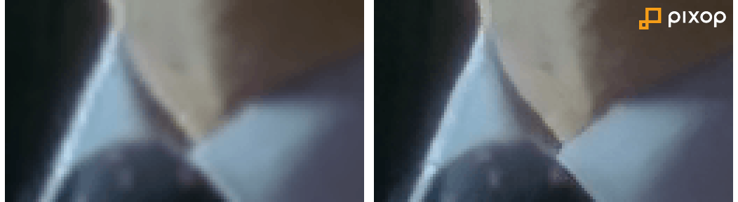 Before/after Pixop Deep Restoration (example 1)