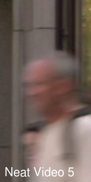 Blurry picture of man walking in the street