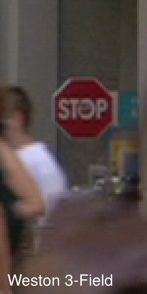 Pedestrians in front of a stop sign 