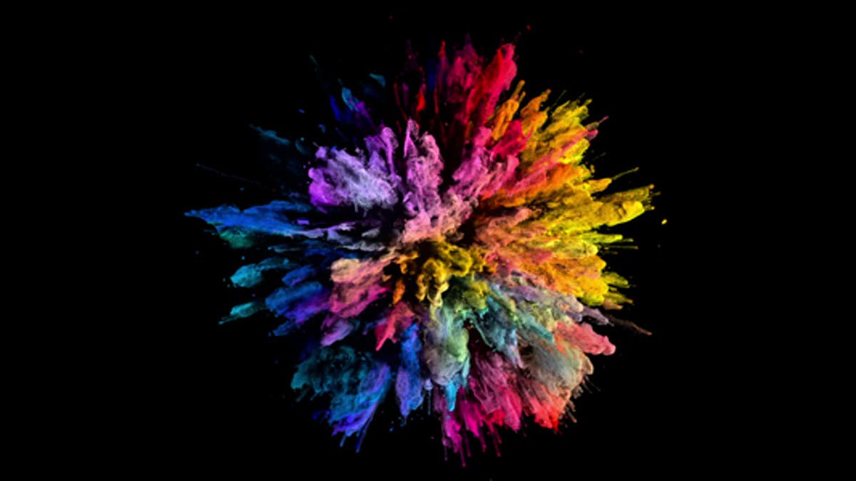 Image of color explosion 