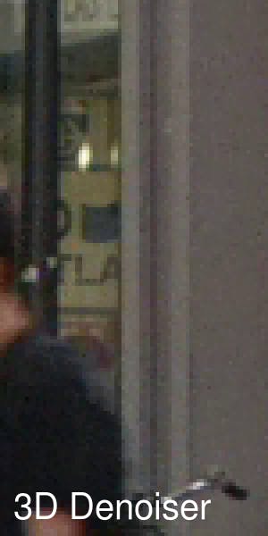 Closeup of window with man's shoulder in shot
