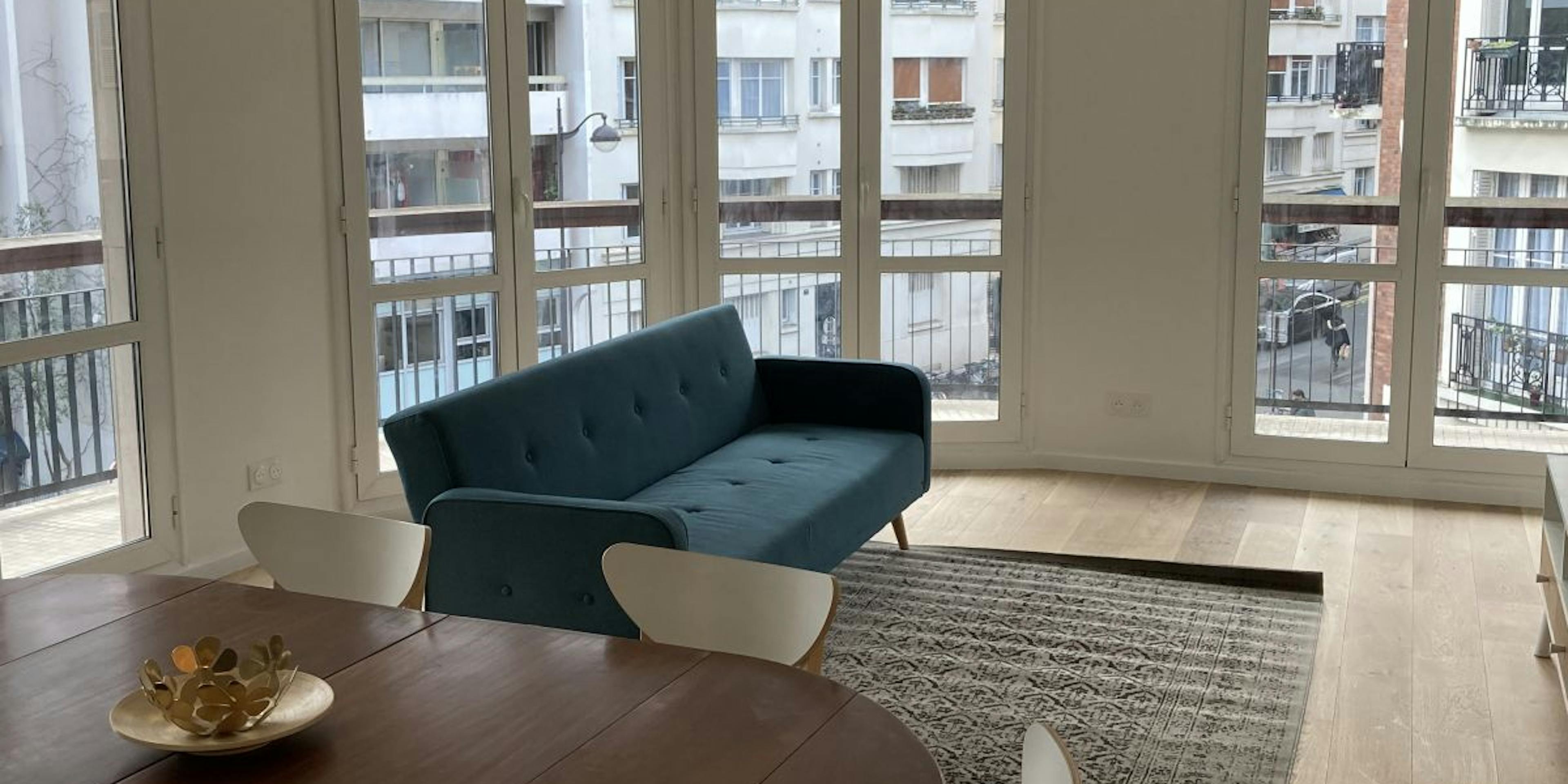 Rénovation salon appartement 97m2 à Paris 15