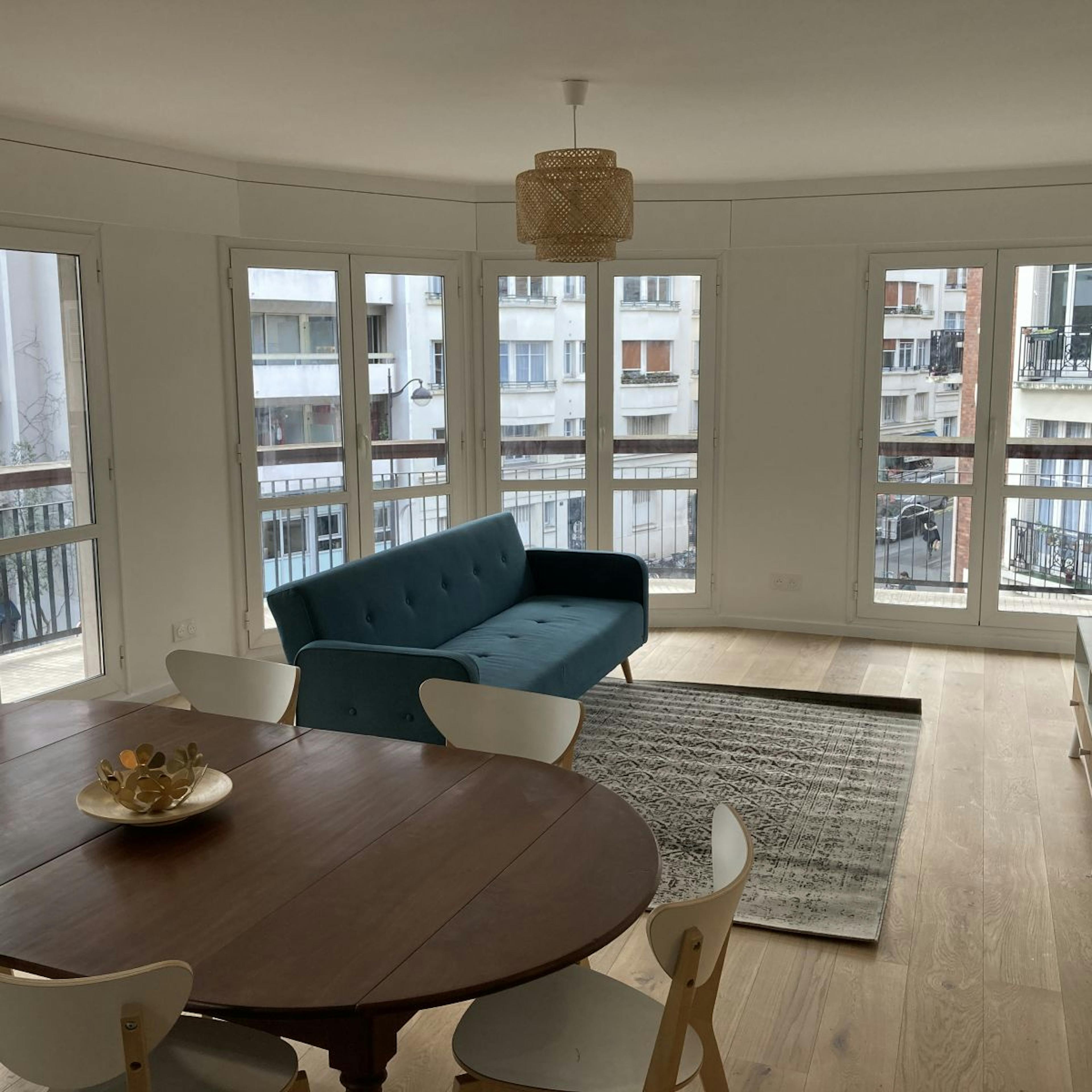 Rénovation salon appartement 97m2 à Paris 15 Rénovation salon appartement 97m2 à Paris 15