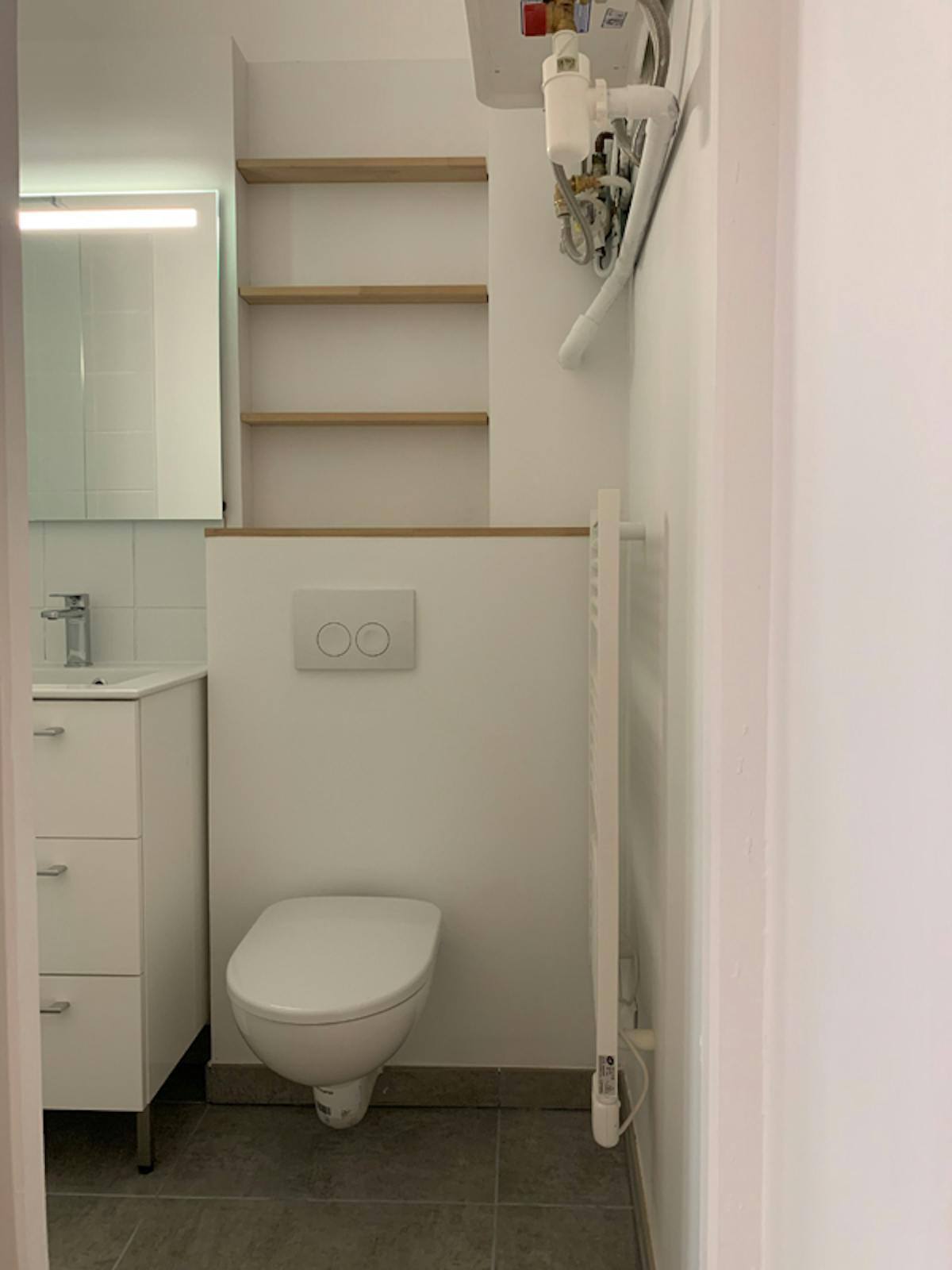 Pose WC appartement bordeaux 38m2