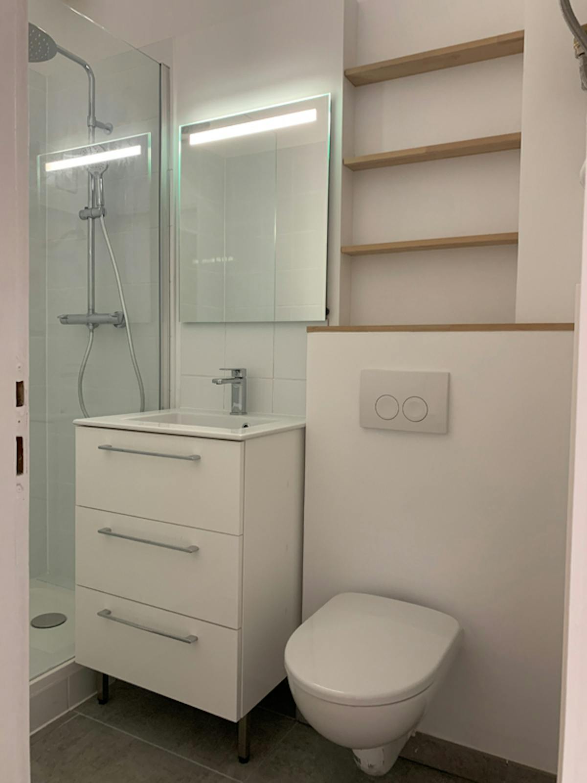 salle de bain appartement bordeaux 38m2