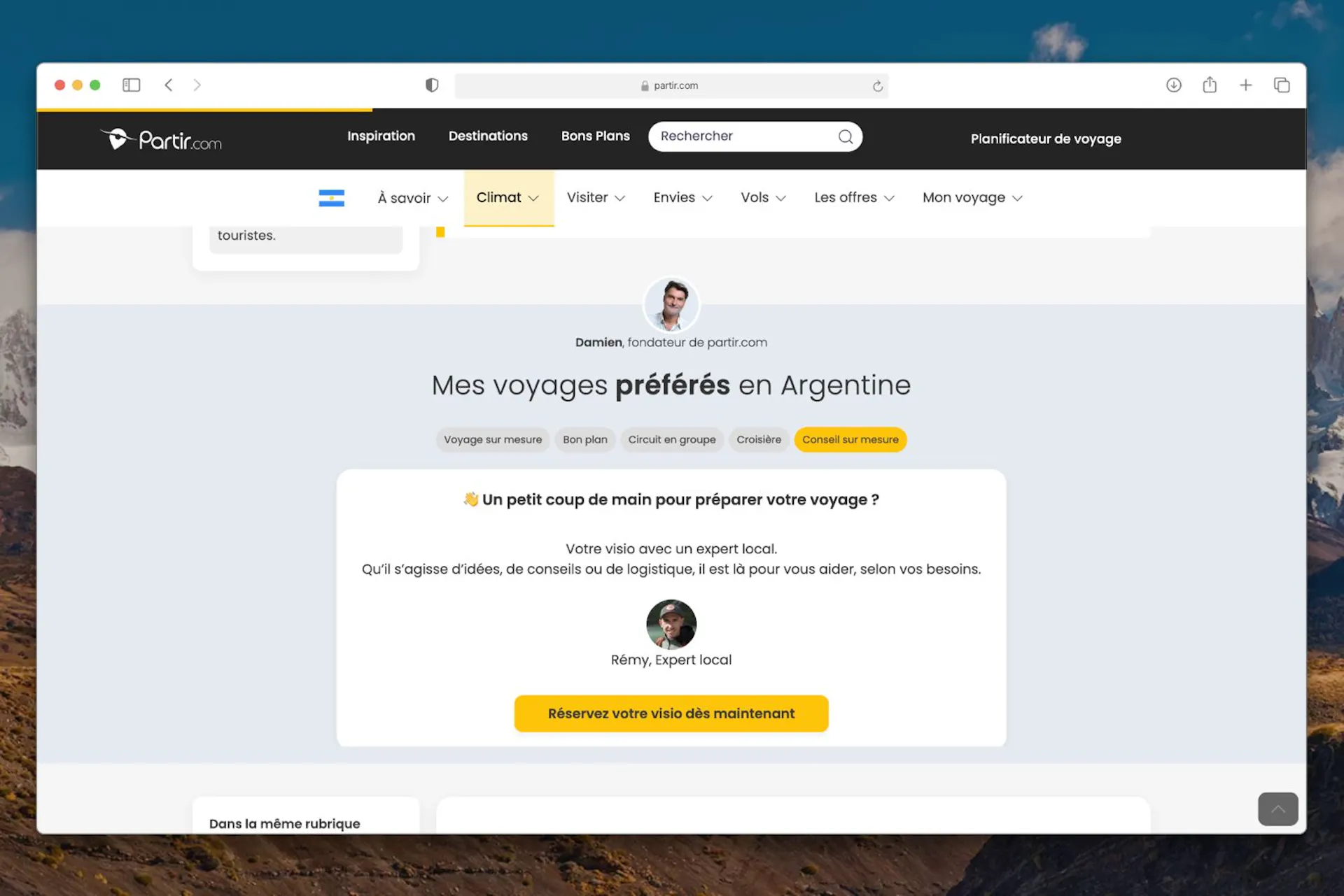 Inspiration voyage sur Partir.com