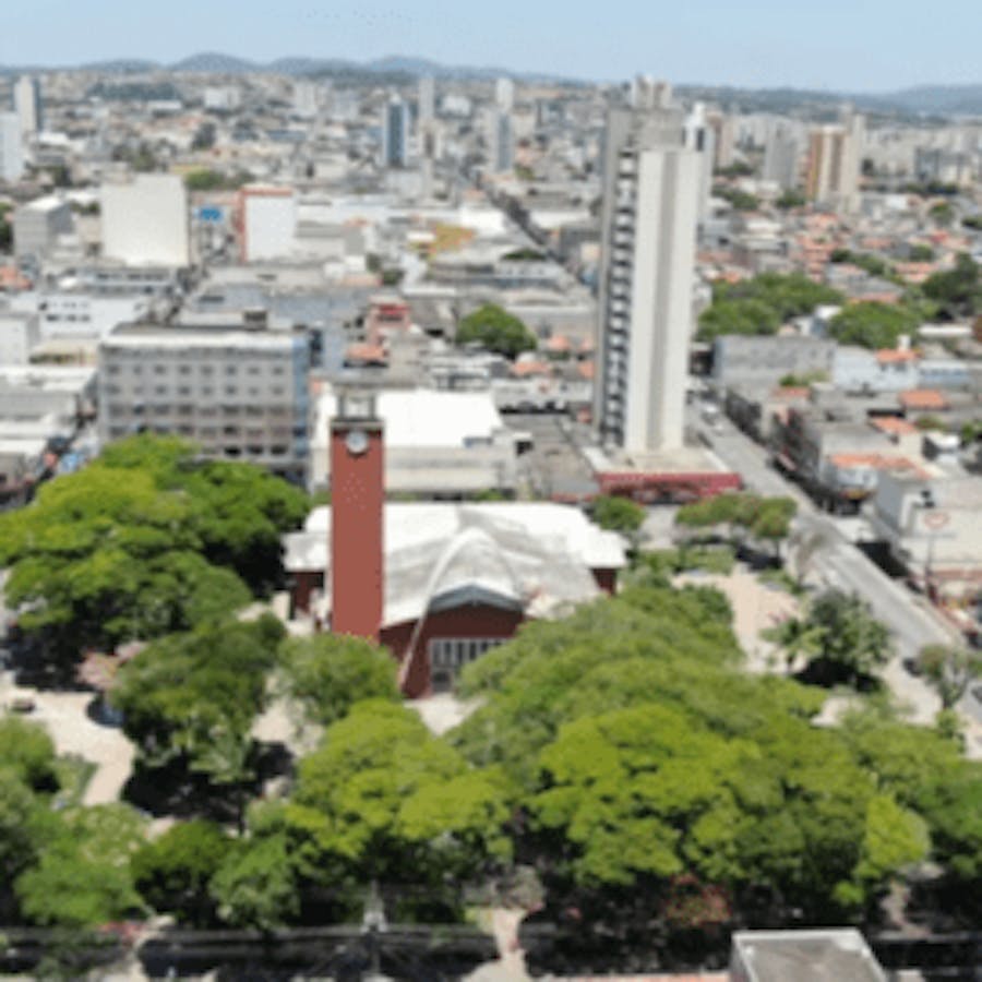 Vista aérea de Suzano, São Paulo, Brasil