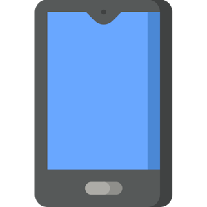 Ilustração de aparelho celular.
