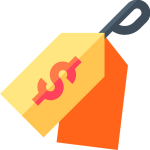 Ilustração de etiqueta de preços com promoção.