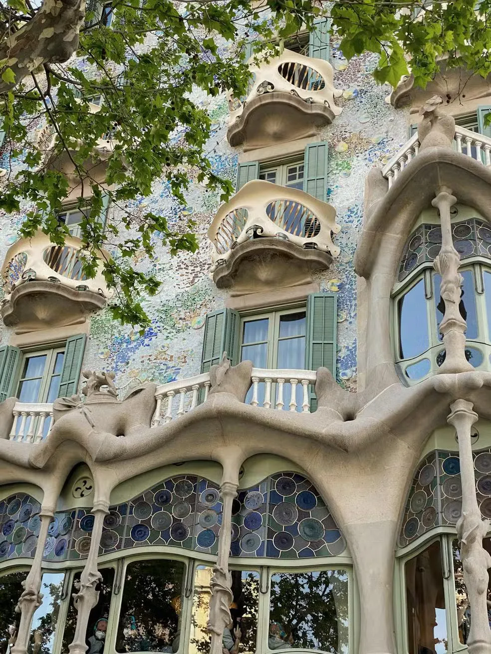 Casa Batlló, uma das suas obras mais reconhecidas