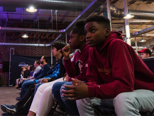 Spectators watching an esports competition