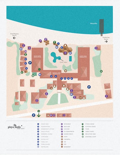 Playa Linda | Resort-map