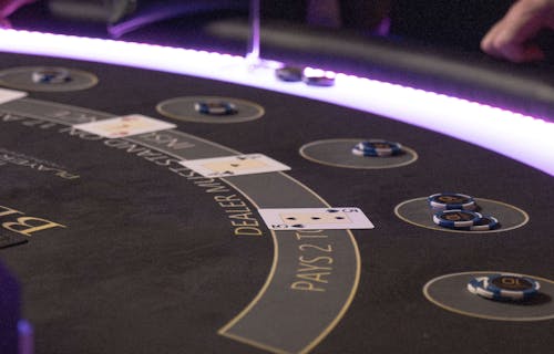LED beleuchteter Blackjack Tisch