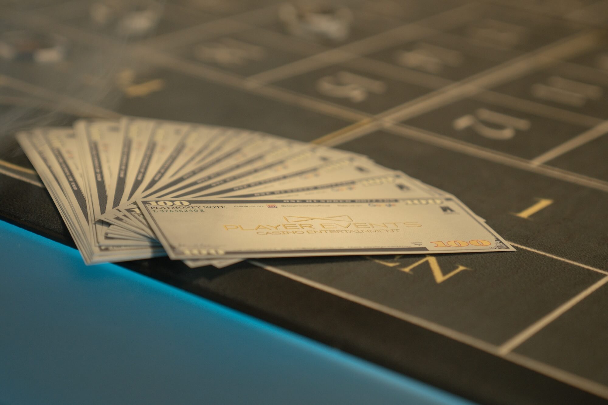 Spielgeld auf Casinotisch