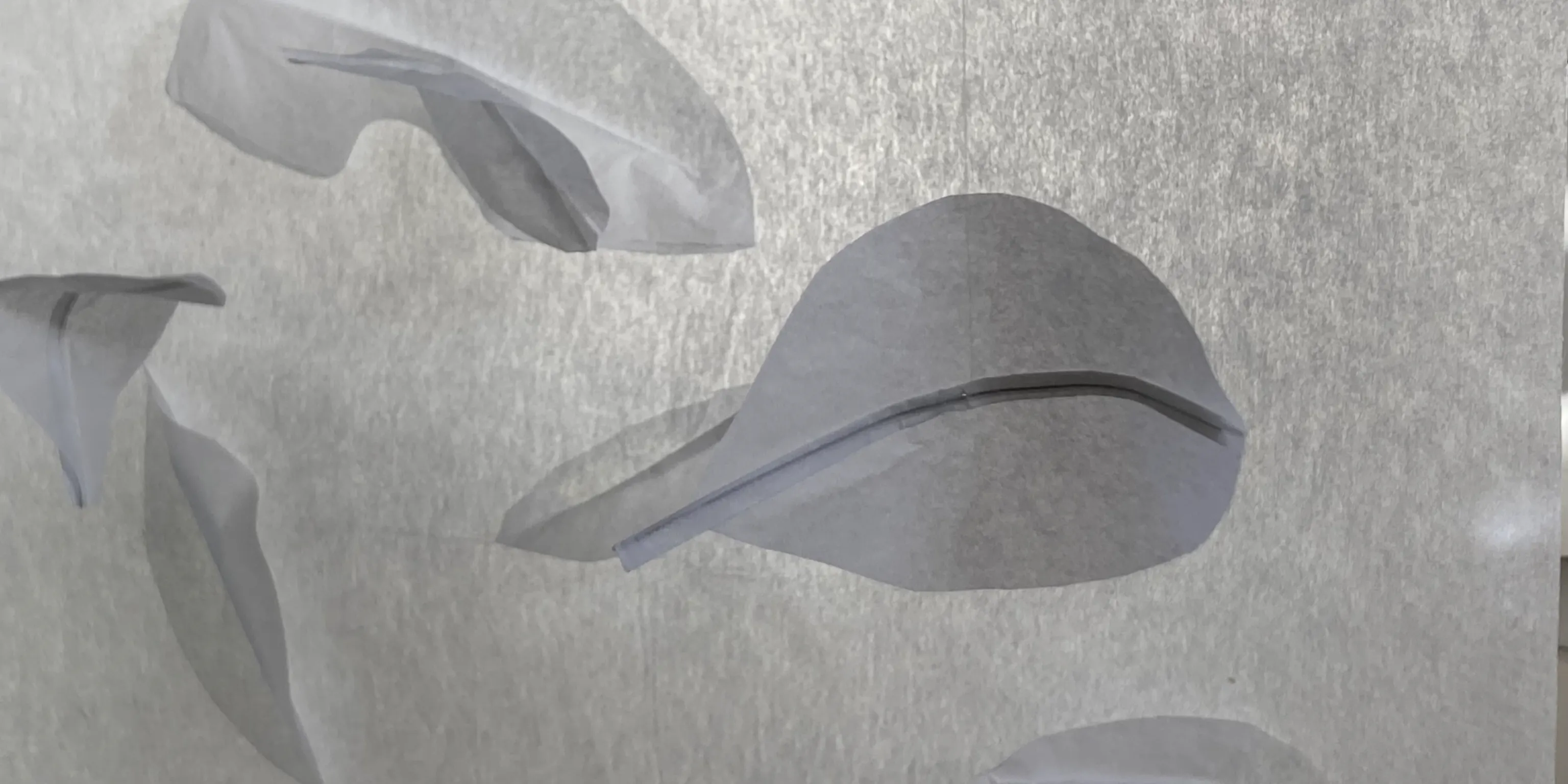 White paper feathers