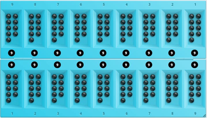 Togyzqumalaq starting setup