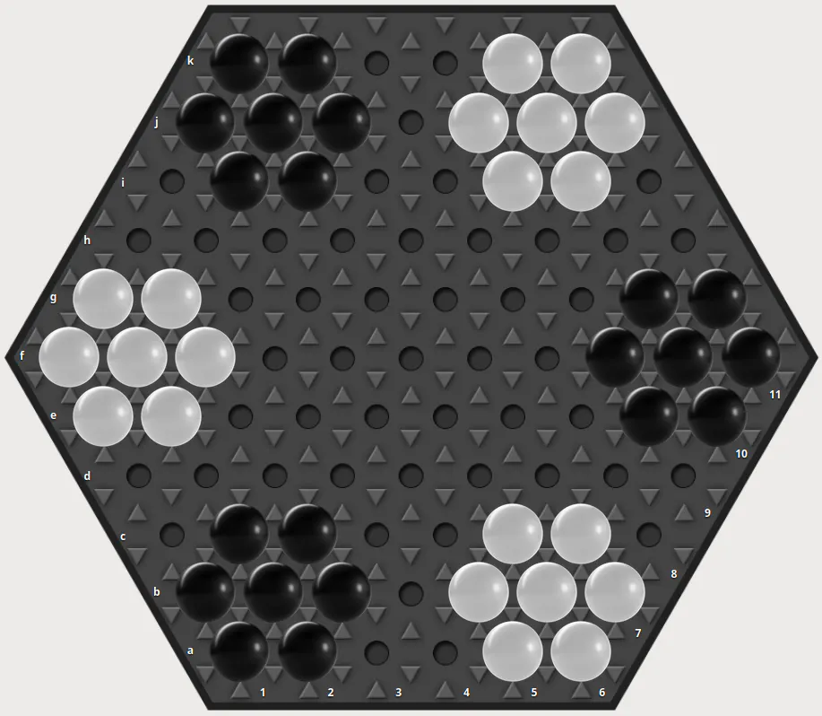 Grand Abalone starting position