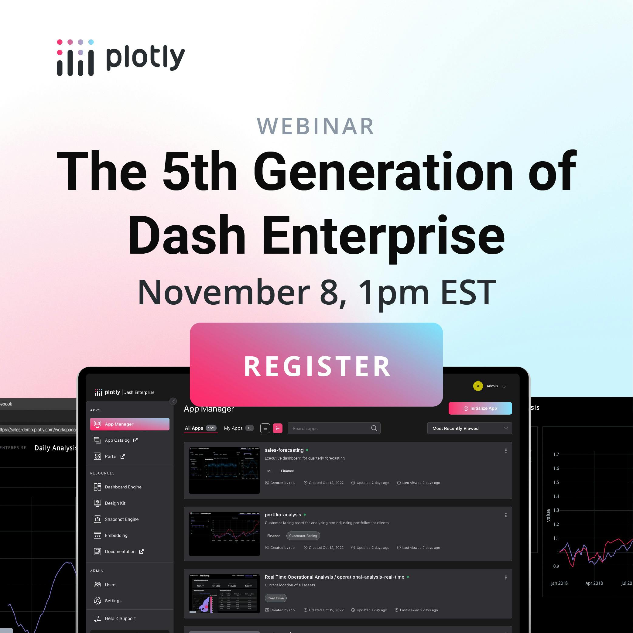 Register for the upcoming webinar: The 5th Generation of Dash Enterprise