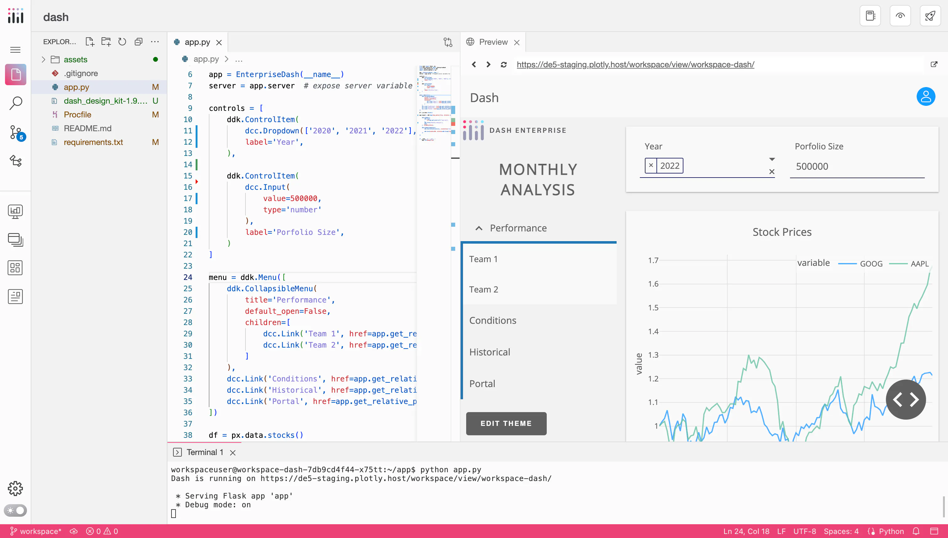 Data App Workspaces