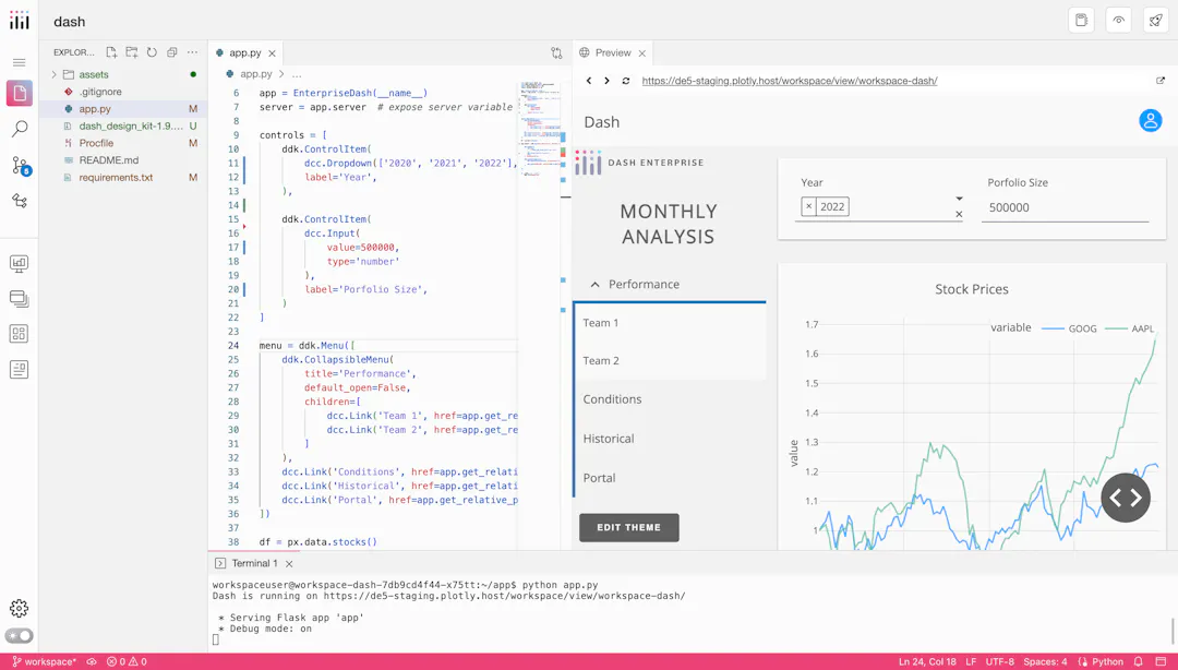 Data App Workspaces