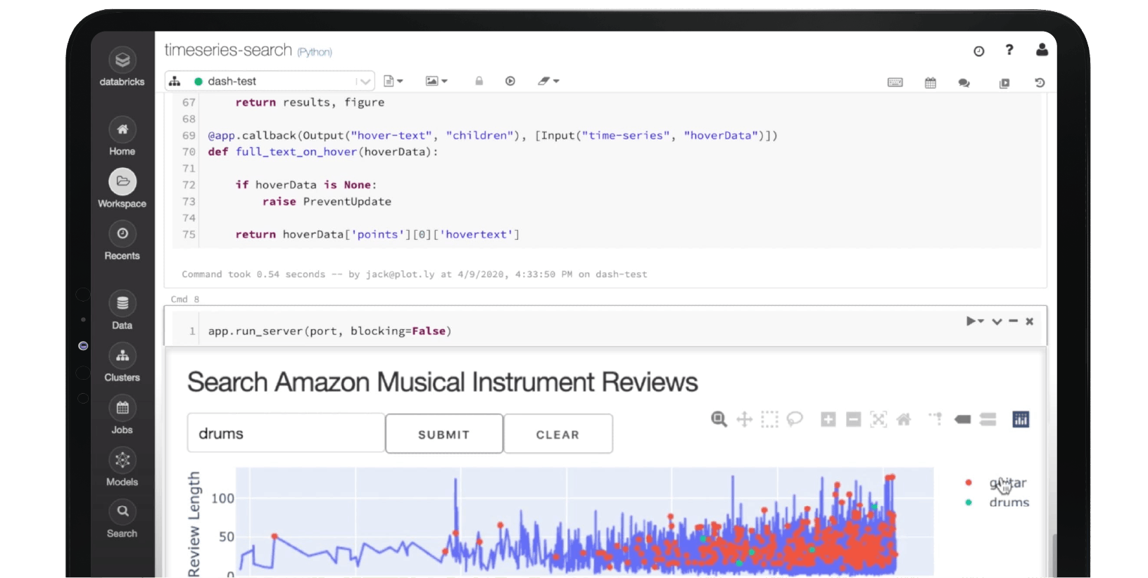 Databricks and Dash Integration