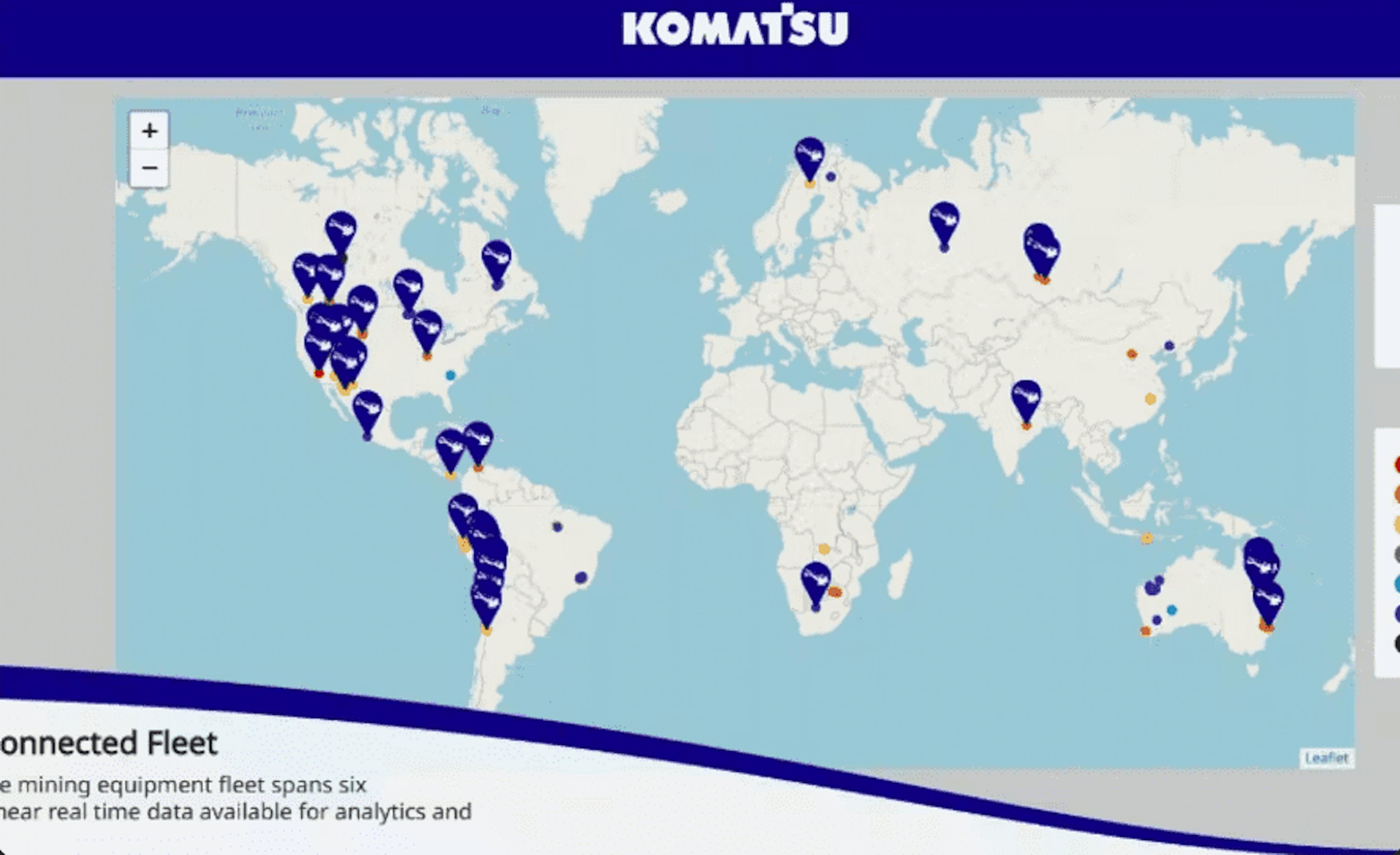 Komatsu develops custom analytics to support remote monitoring