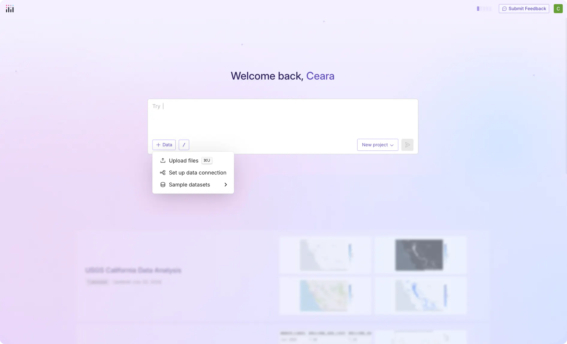 Screenshot of Plotly Studio showing adding a data source