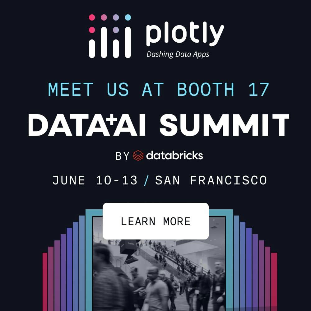 Book a meeting with Plotly at the Databricks Data Plus AI Summit 2024