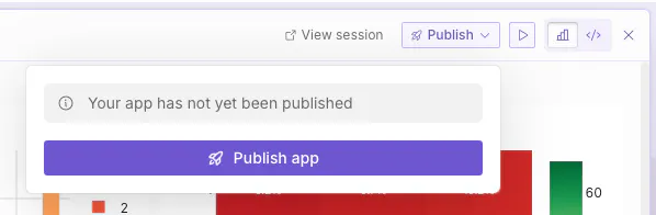 Publish button