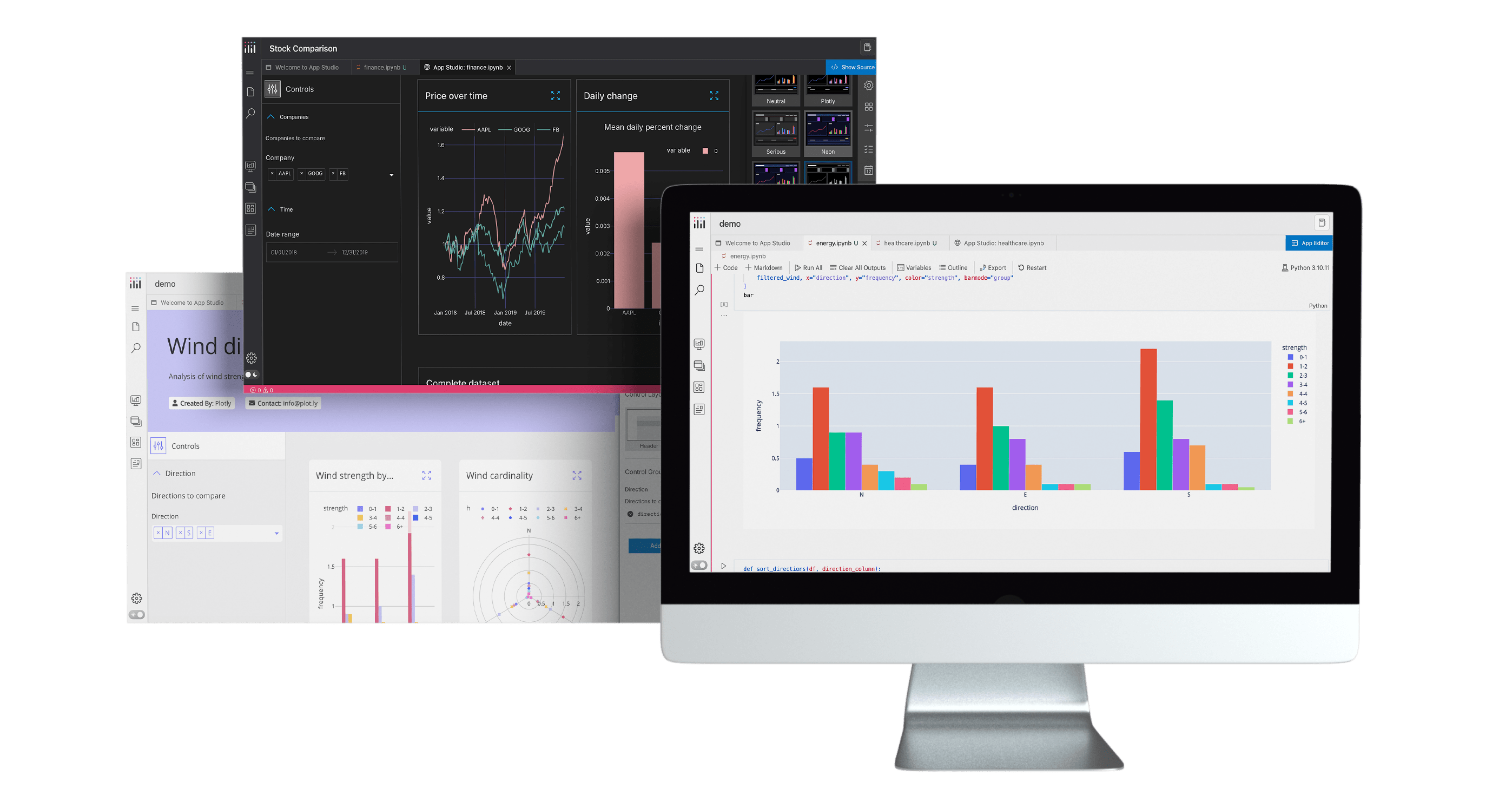 Data app by Plotly App Studio