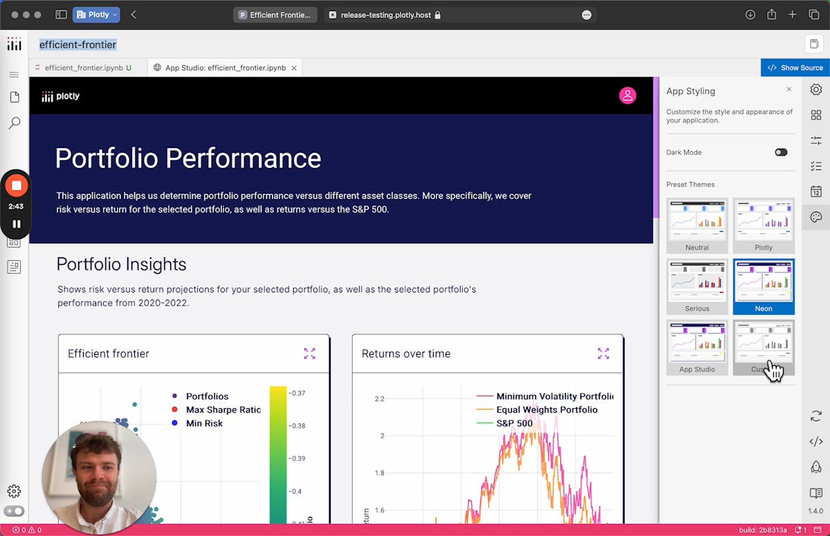 Plotly App Studio