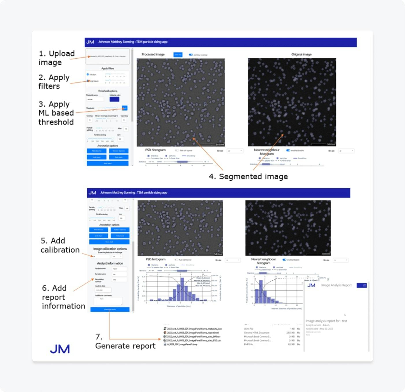 Johnson Matthey scientific imaging app