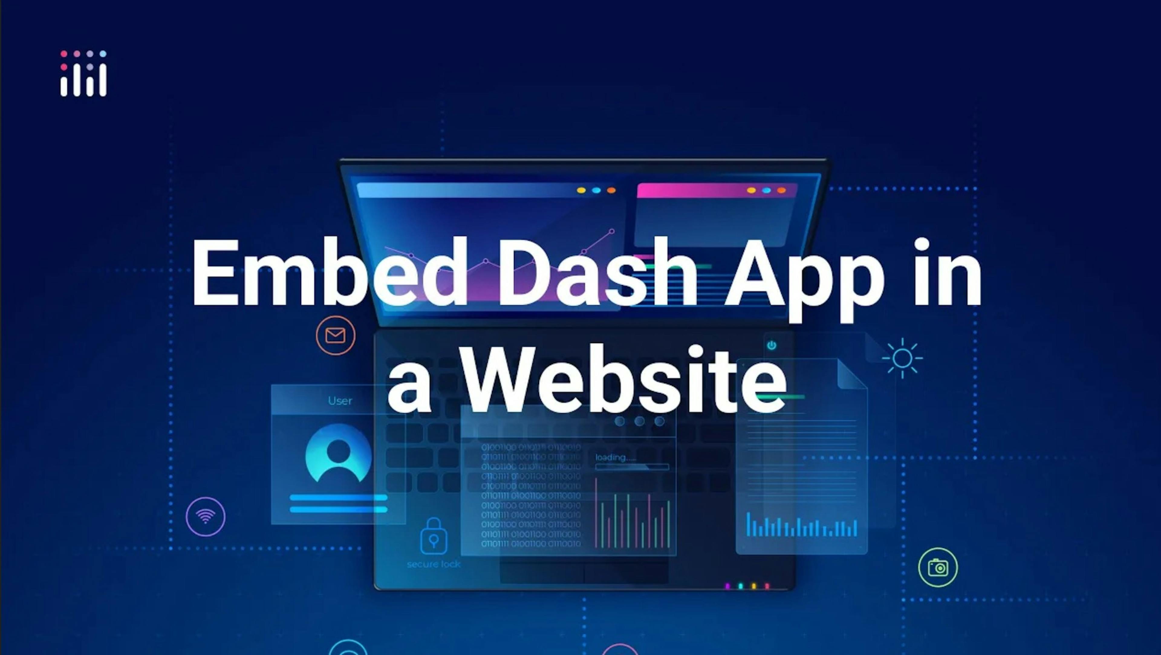 embed Dash app in website