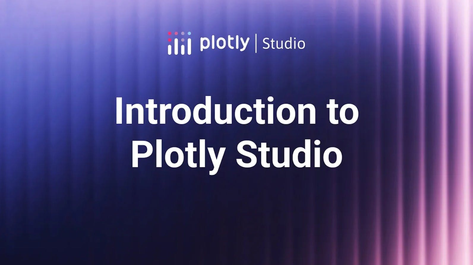 Introduction to Plotly Studio