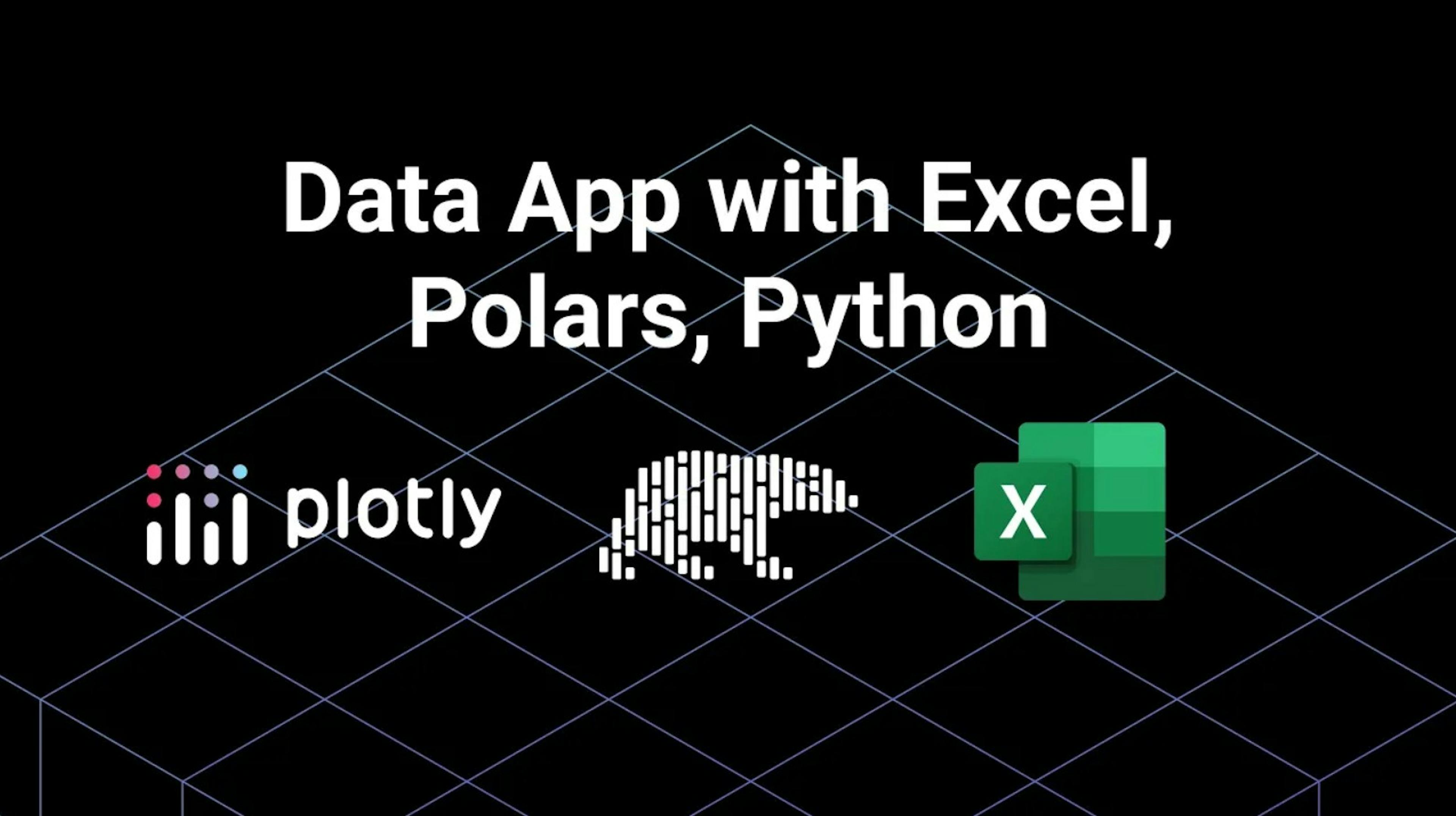 build a data app with excel polars and python
