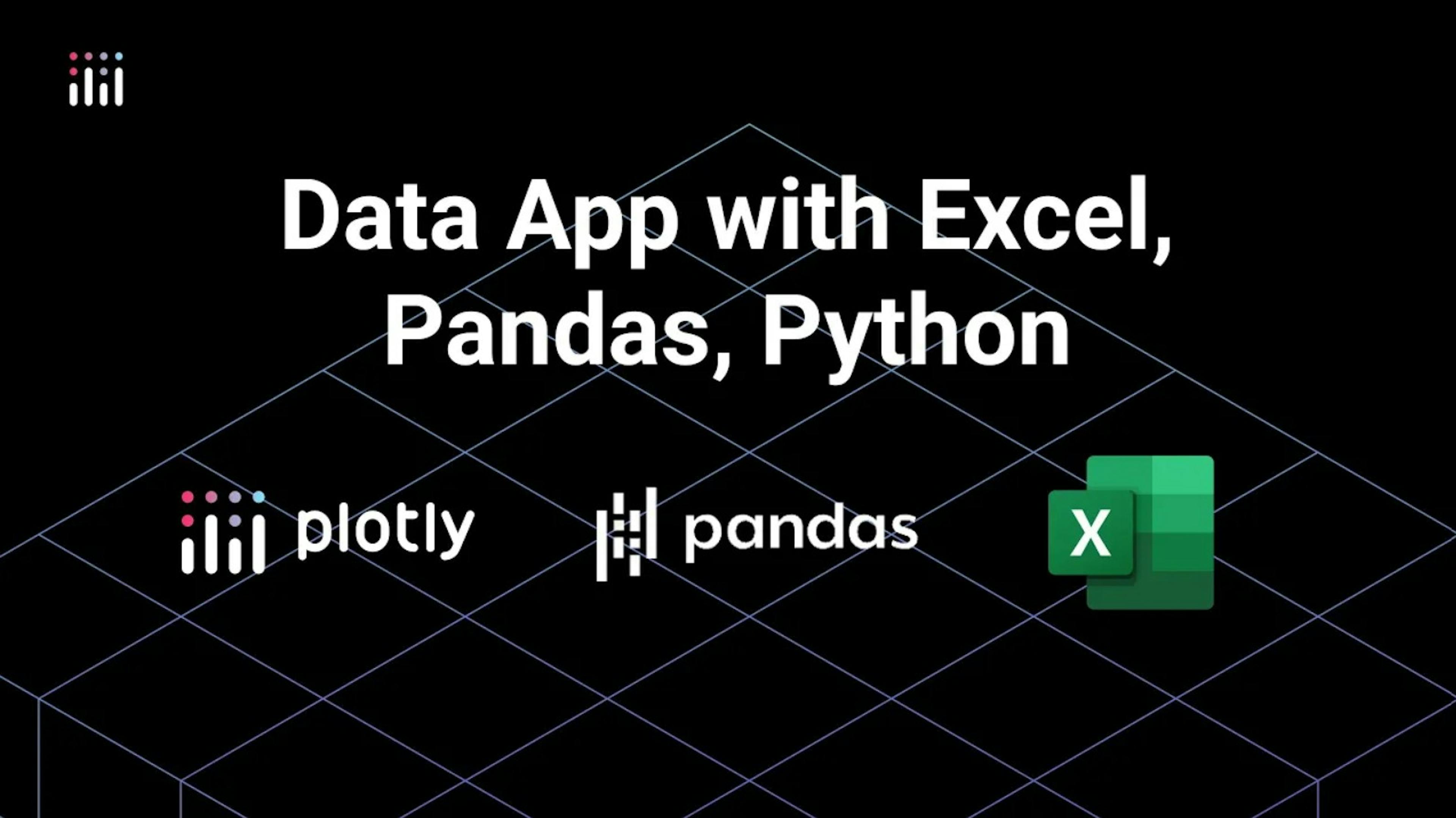 Build a Data App with Excel, pandas and Python