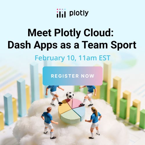 Sign up for the upcoming webinar, Meet Plotly Cloud: Dash Apps as a Team Sport
