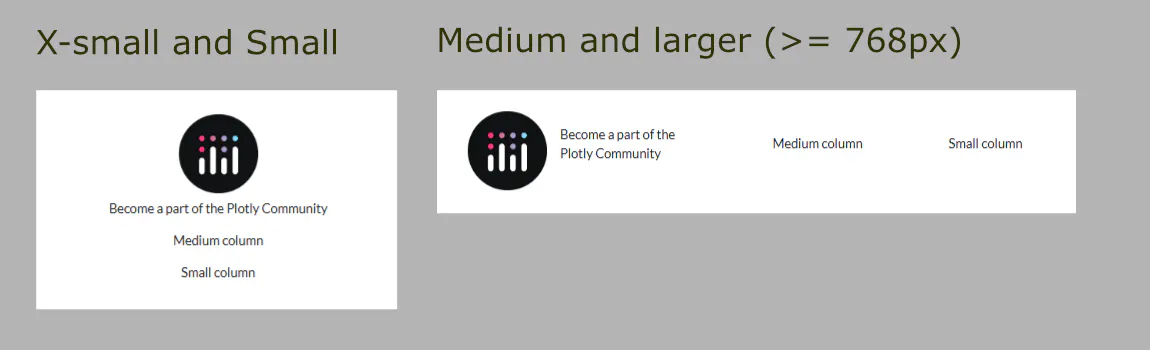Responsive dash flexbox columns