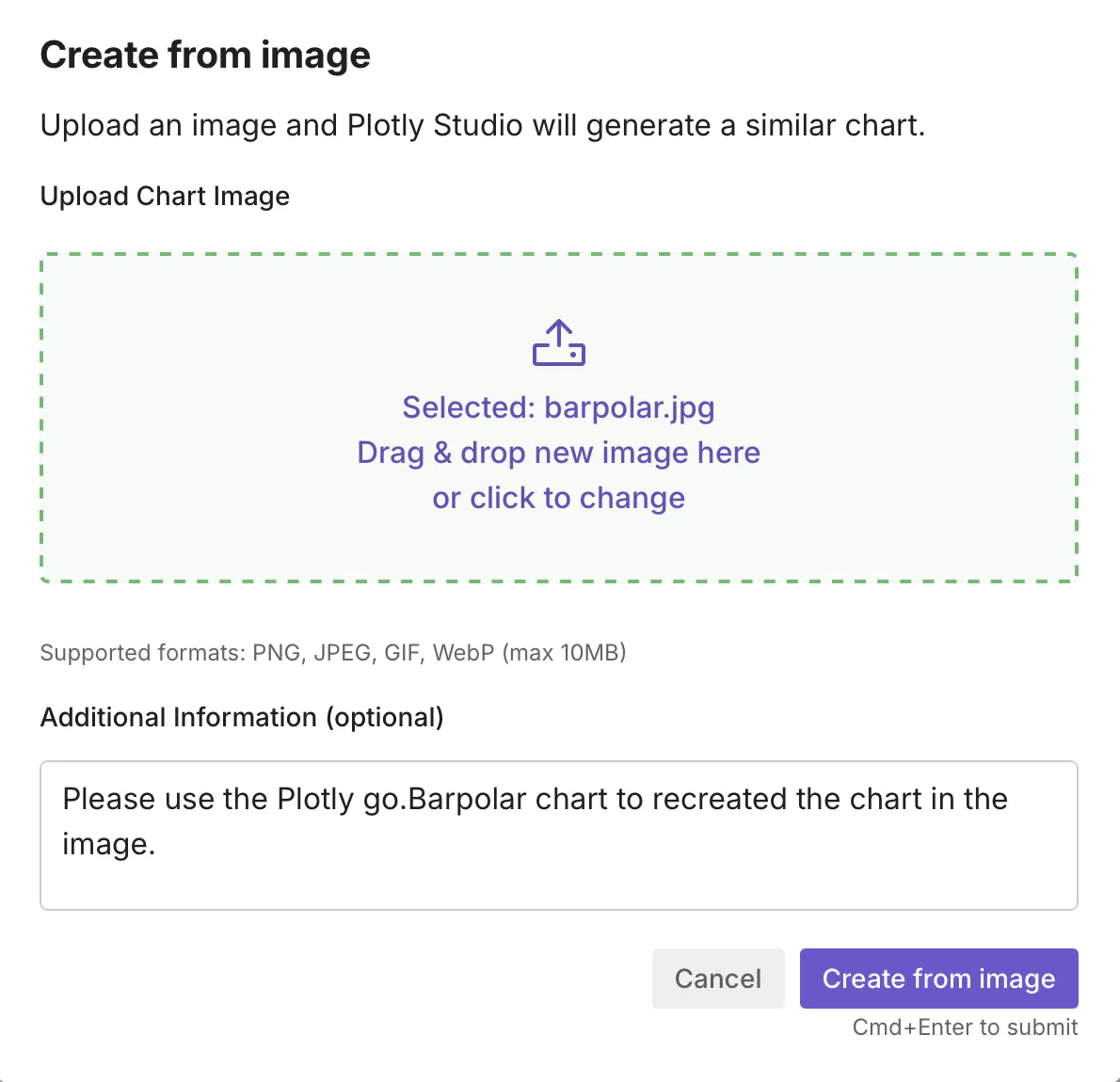 upload image example plotly studio