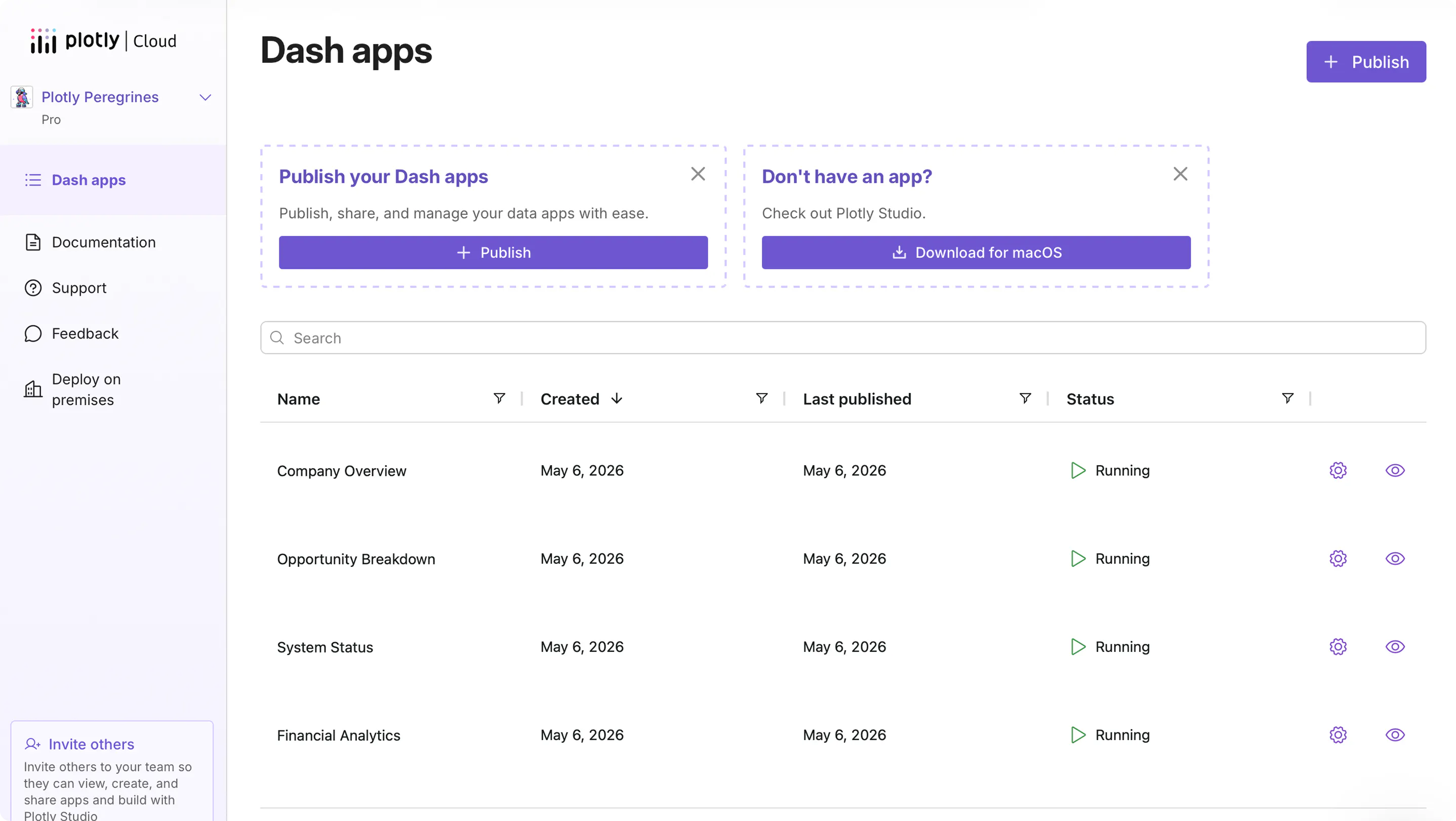 Plotly Cloud Dash Apps