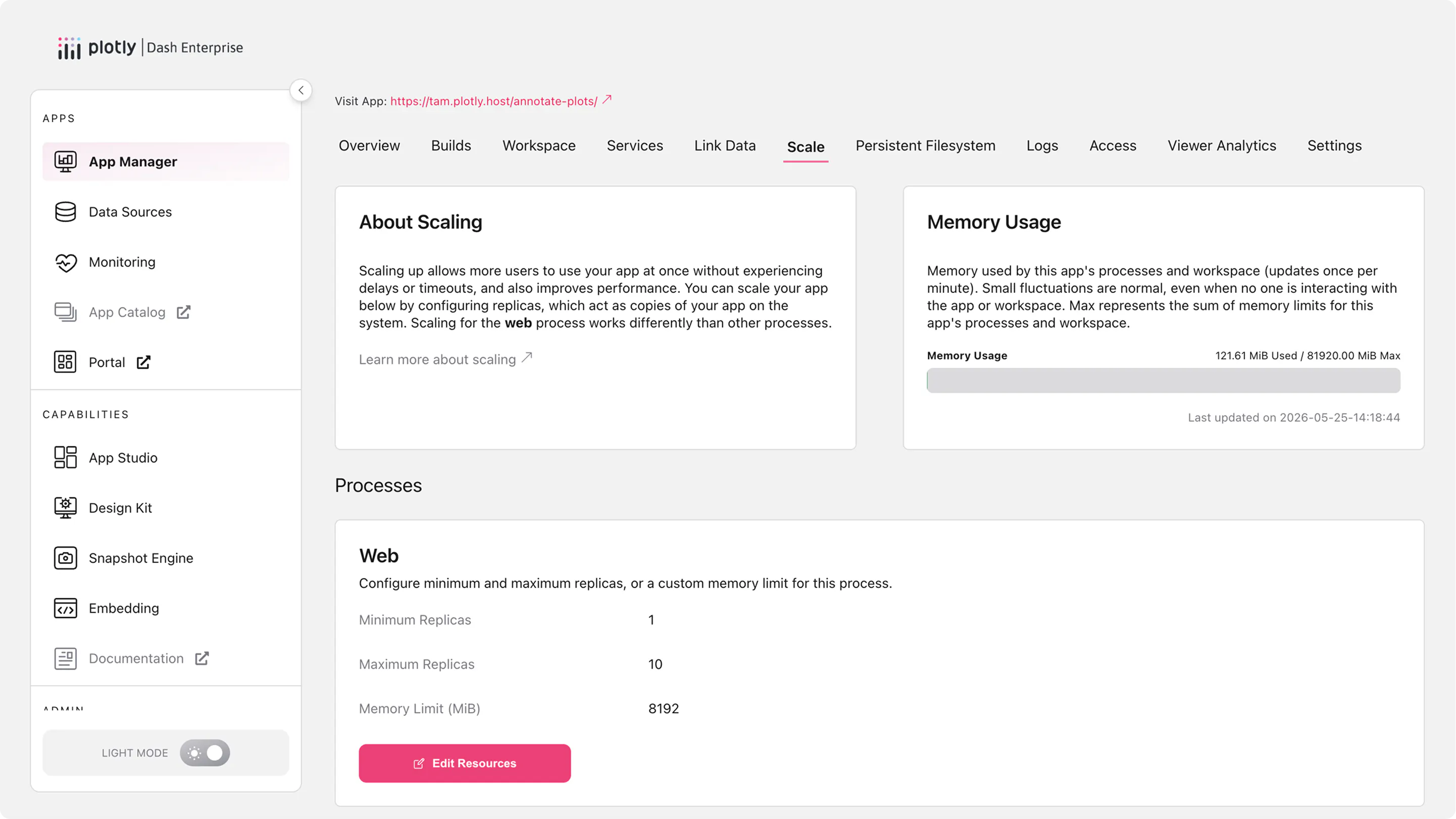 Dash Enterprise App Manager