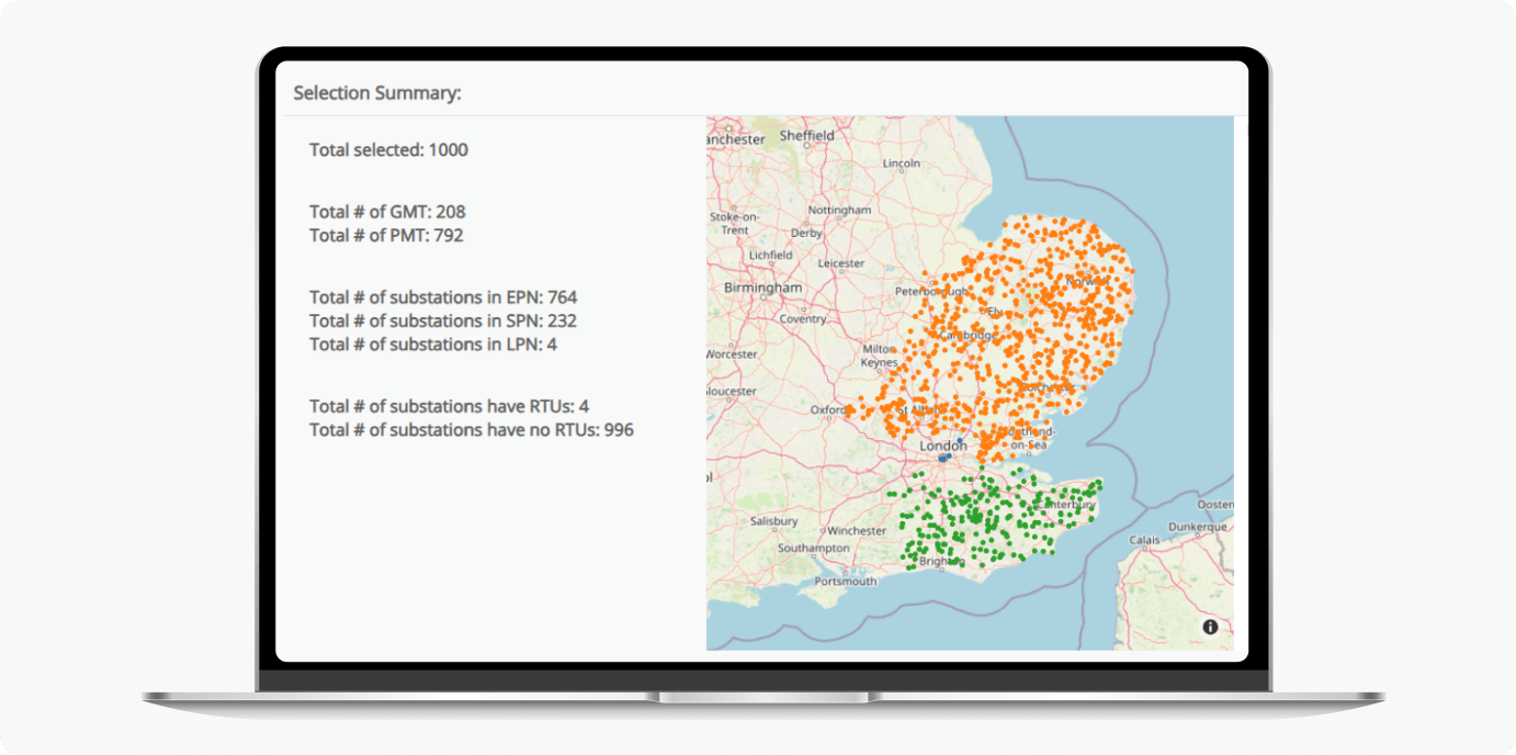 UKPN mapping the network of substations