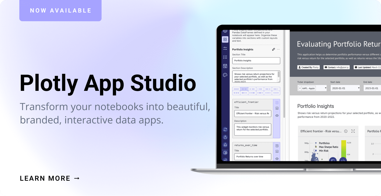 Plotly App Studio