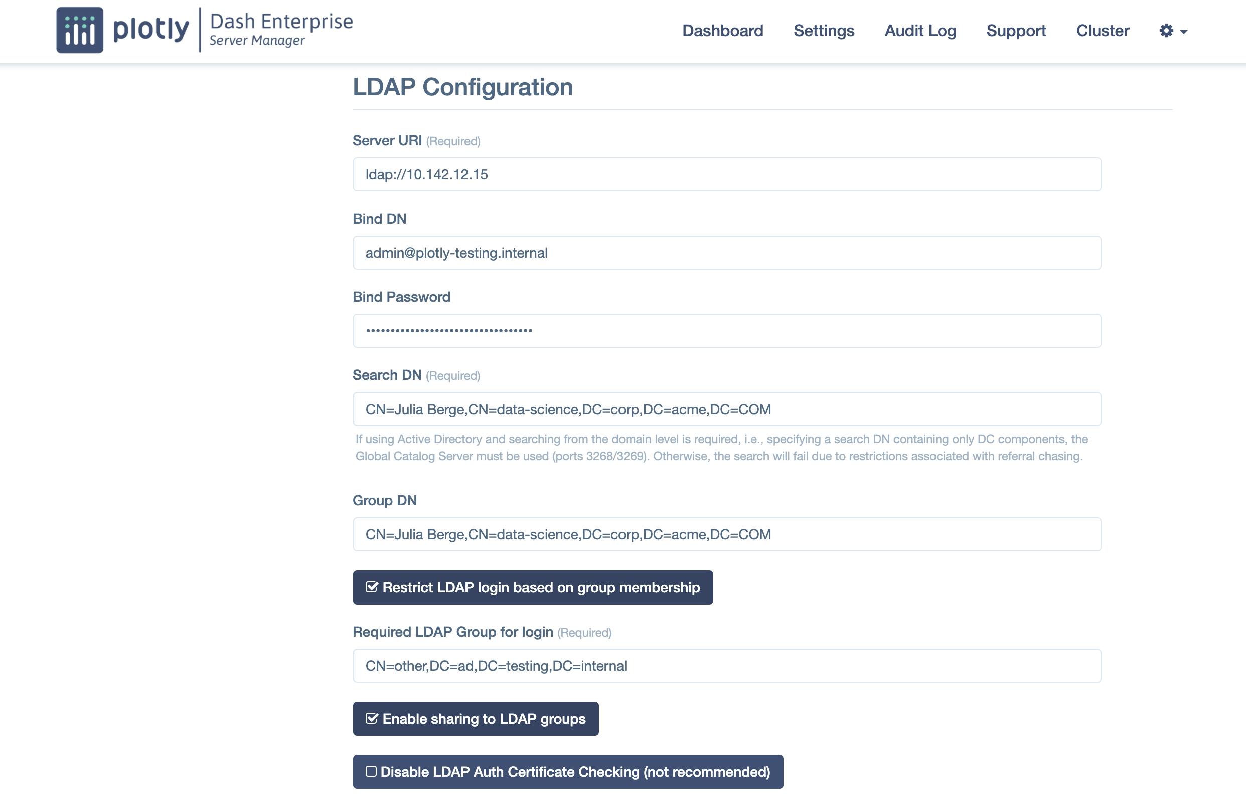 LDAP Configuration