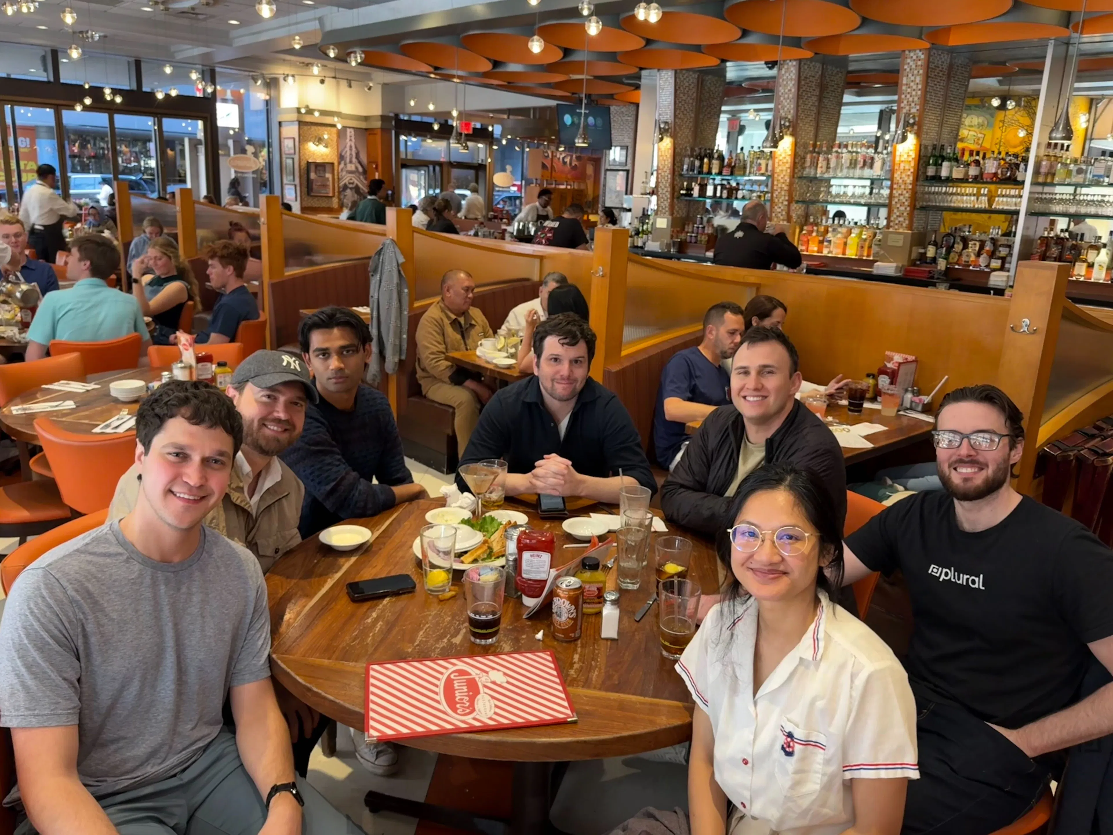 co-workers at dinner