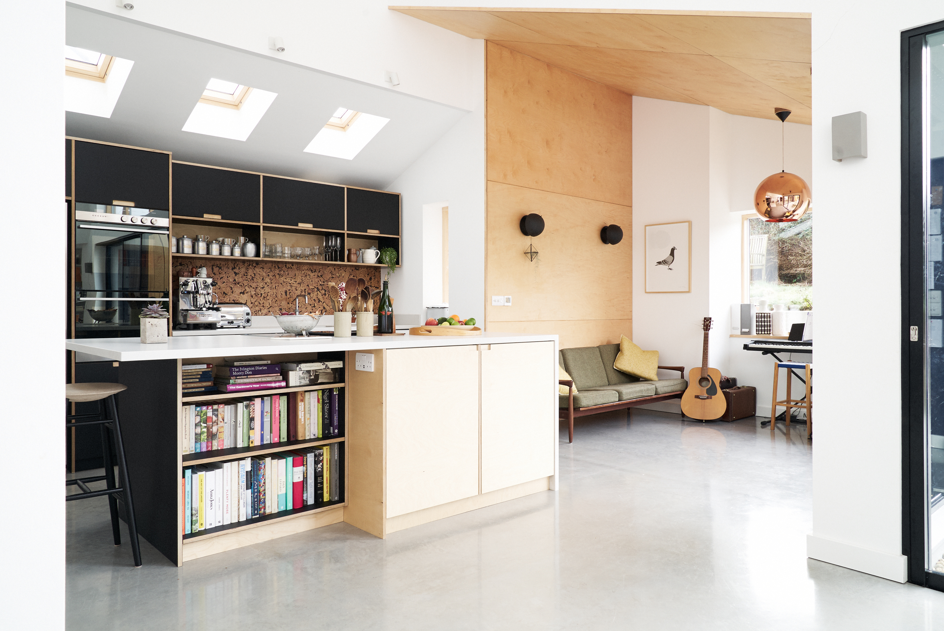 Fenix Nero Ingo and birch fronts in our Whiterock Road kitchen