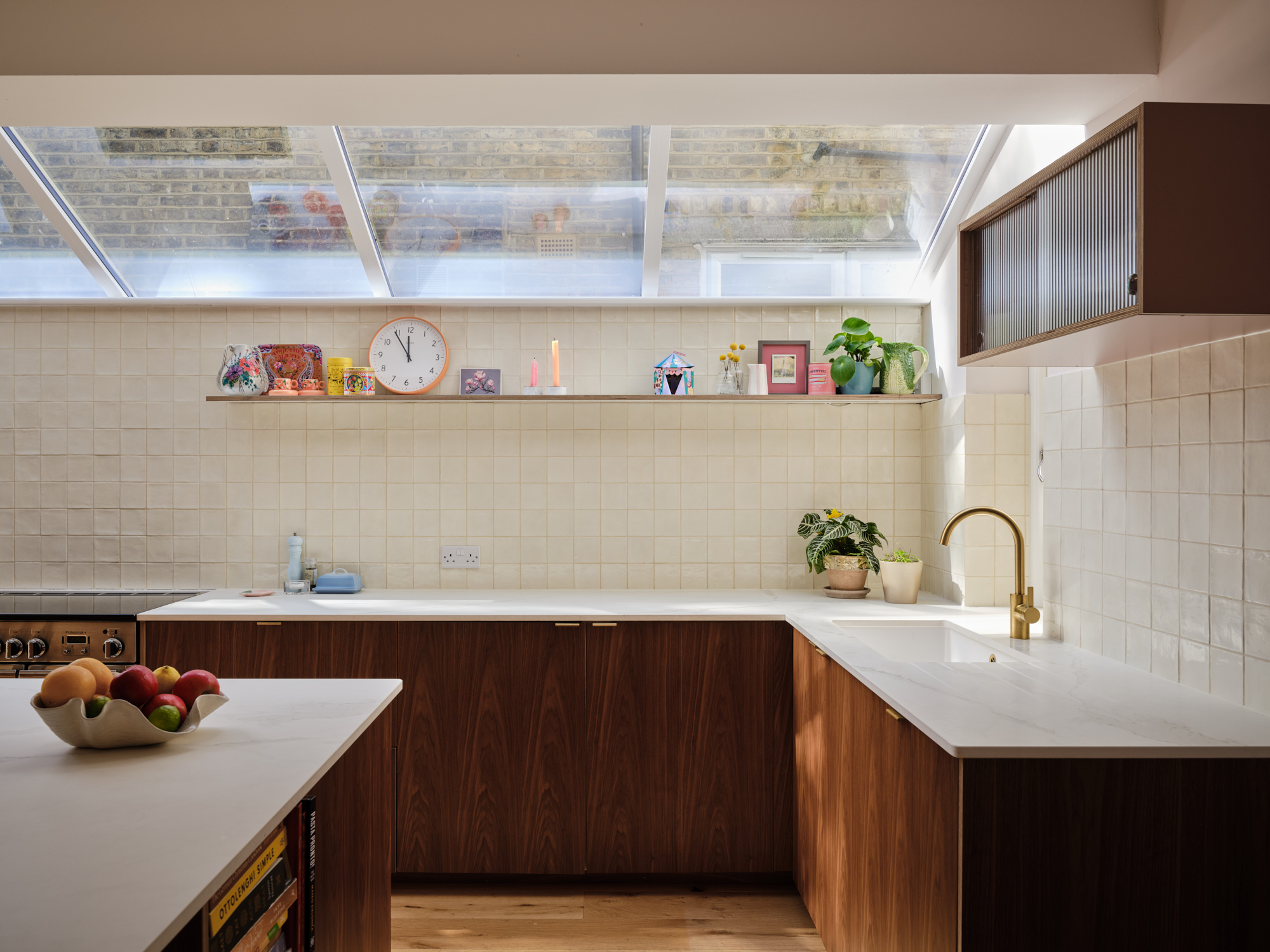 Plykea walnut veneered birch plywood fronts