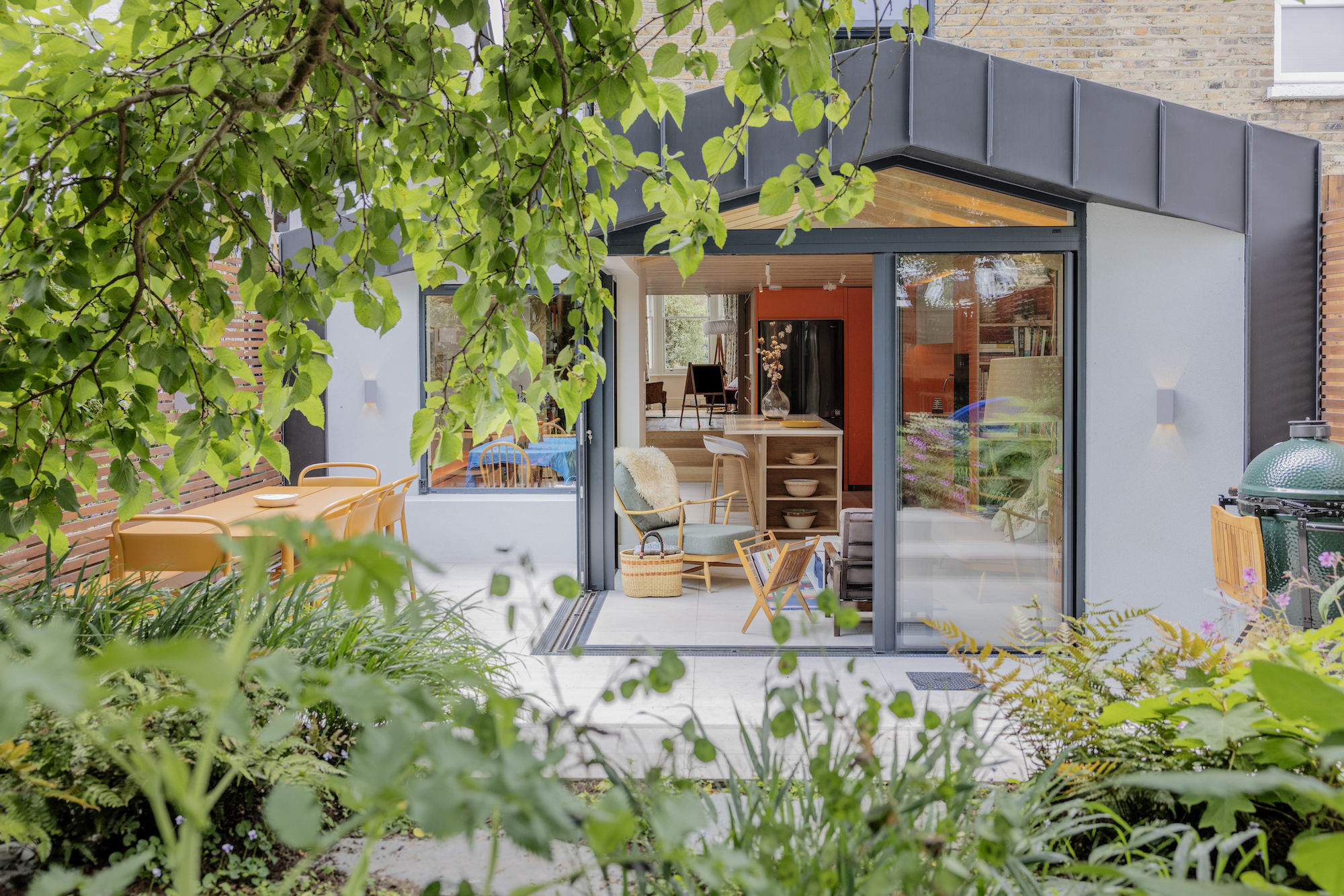 External view of the kitchen extension