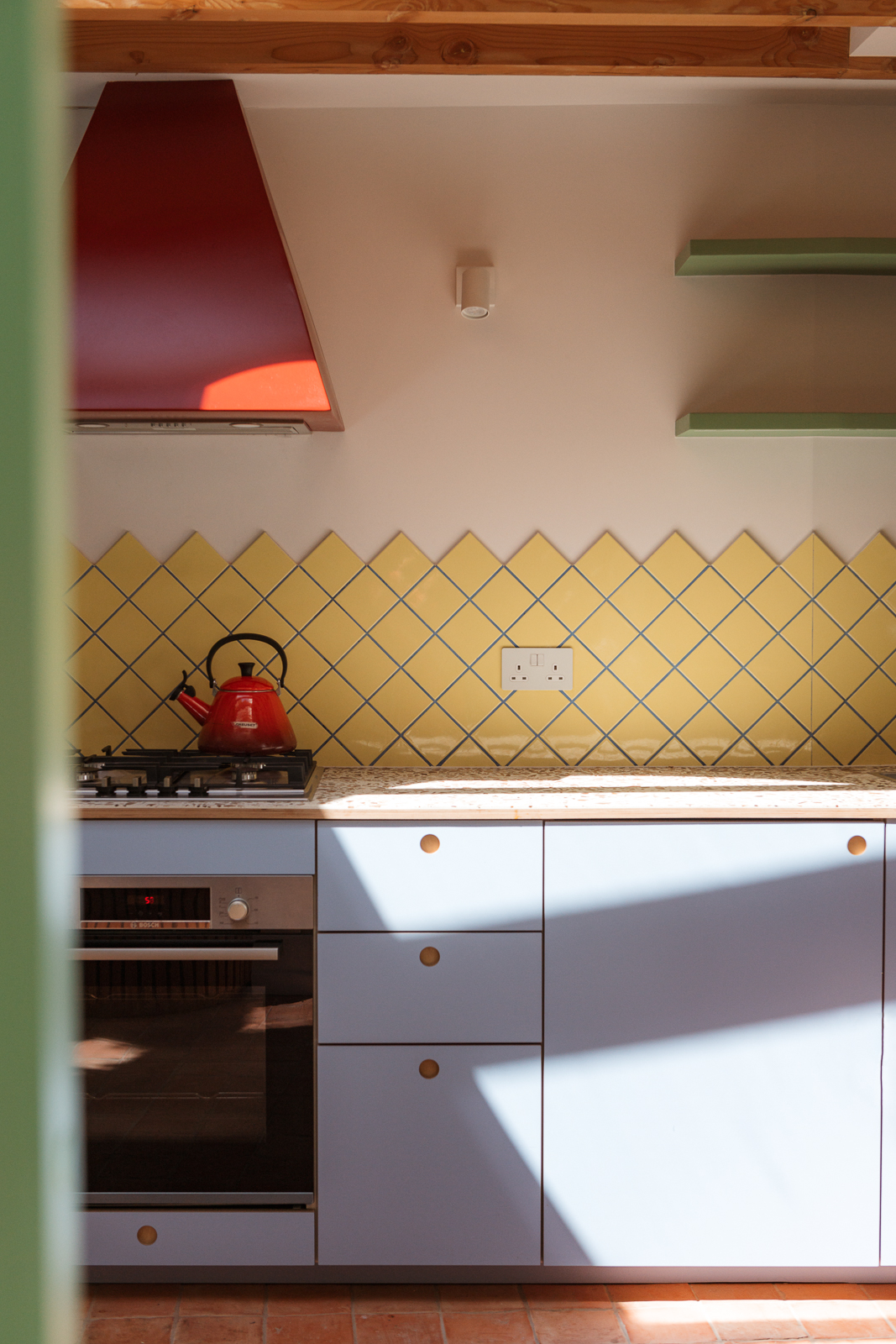 Plykea Formica Peaceful Blue plywood fronts